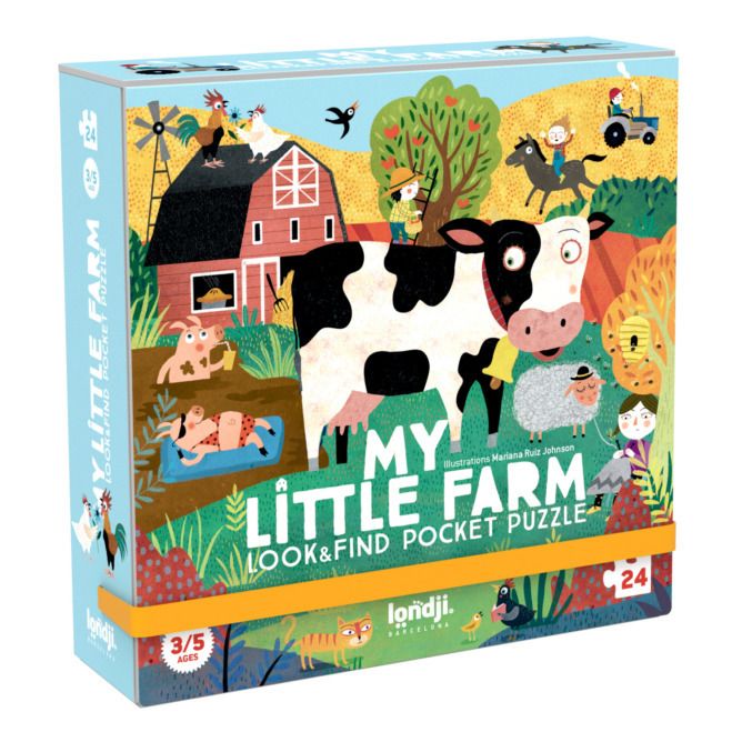 Londji - Puzzle My Little Farm - 24 pièces - Multicolore