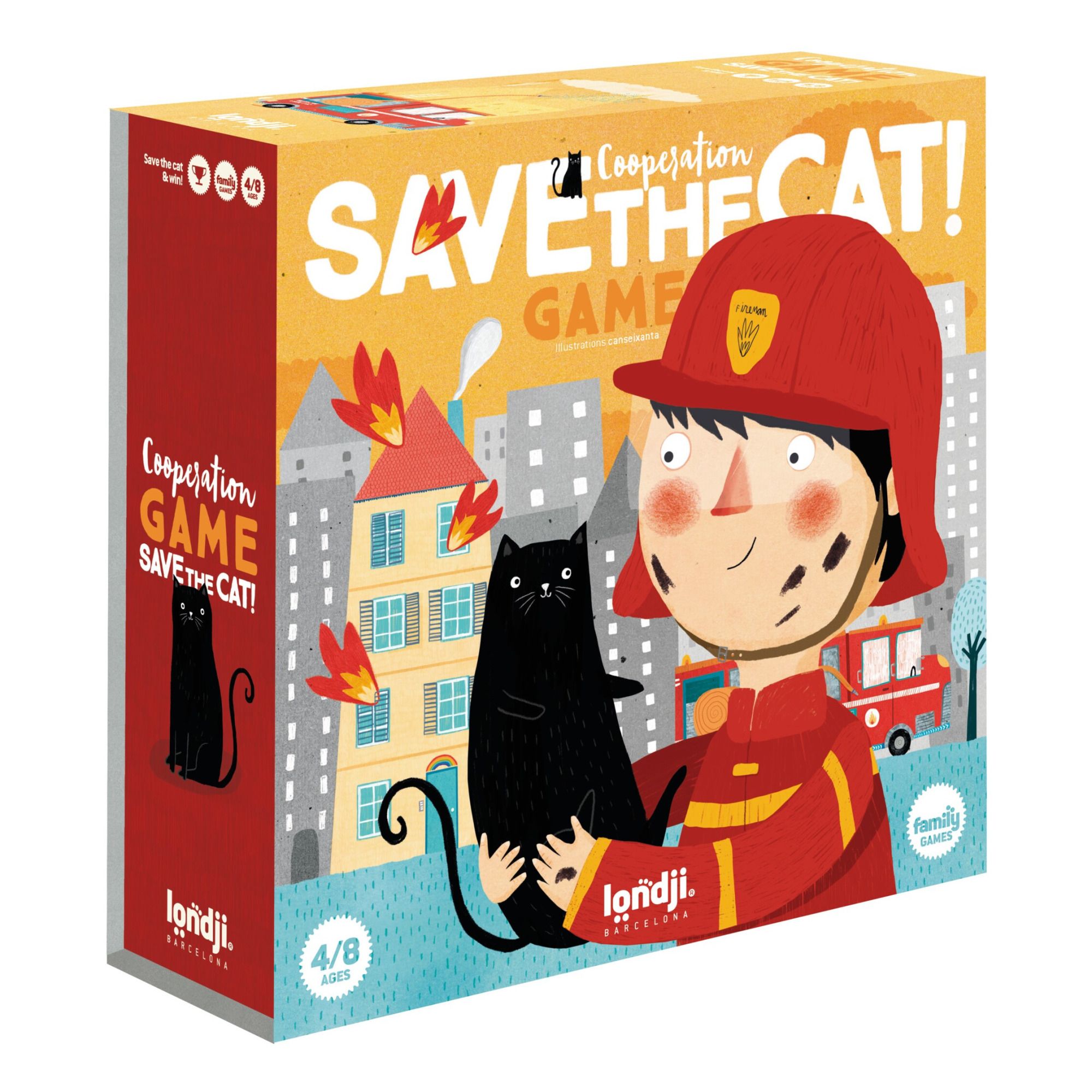 Londji - Jeu de coopération - Save the cat - Multicolore