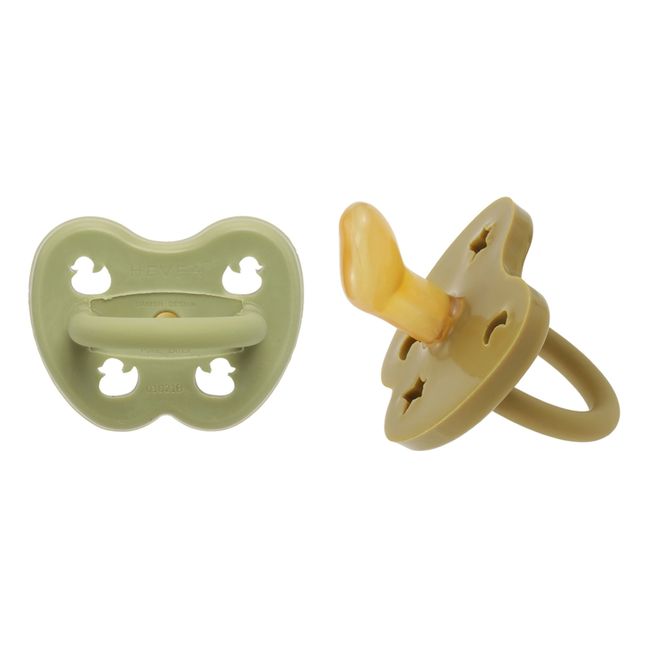 Natural Rubber Orthodontic Dummies - Set of 2 | Green