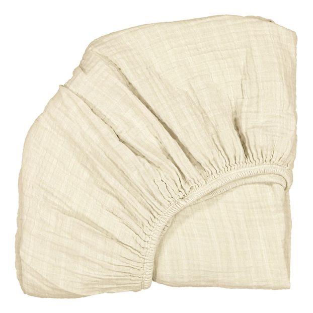 Drap Housse Pour Lit Bebe Evolutif Kimi Beige Charlie Crane