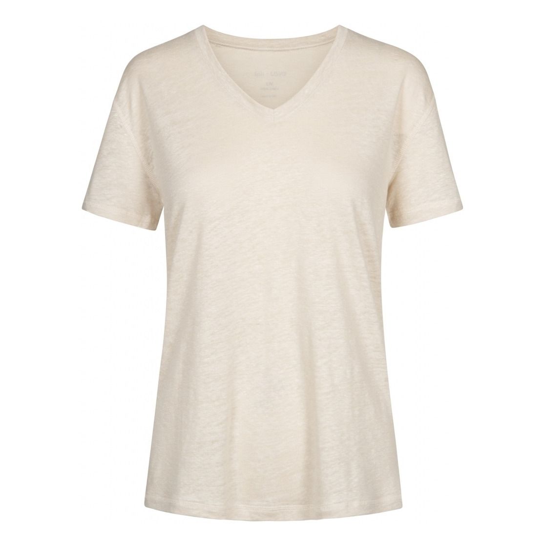 Sif V Neck T-Shirt Beige GAI+LISVA 