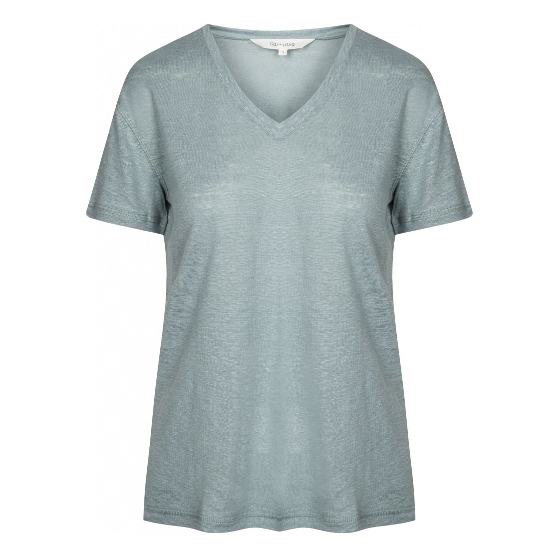 GAI+LISVA - T-Shirt Col V Sif - Femme - Bleu Tempête