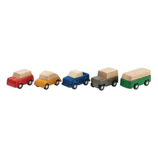 Mini véhicules en bois - Set de 5