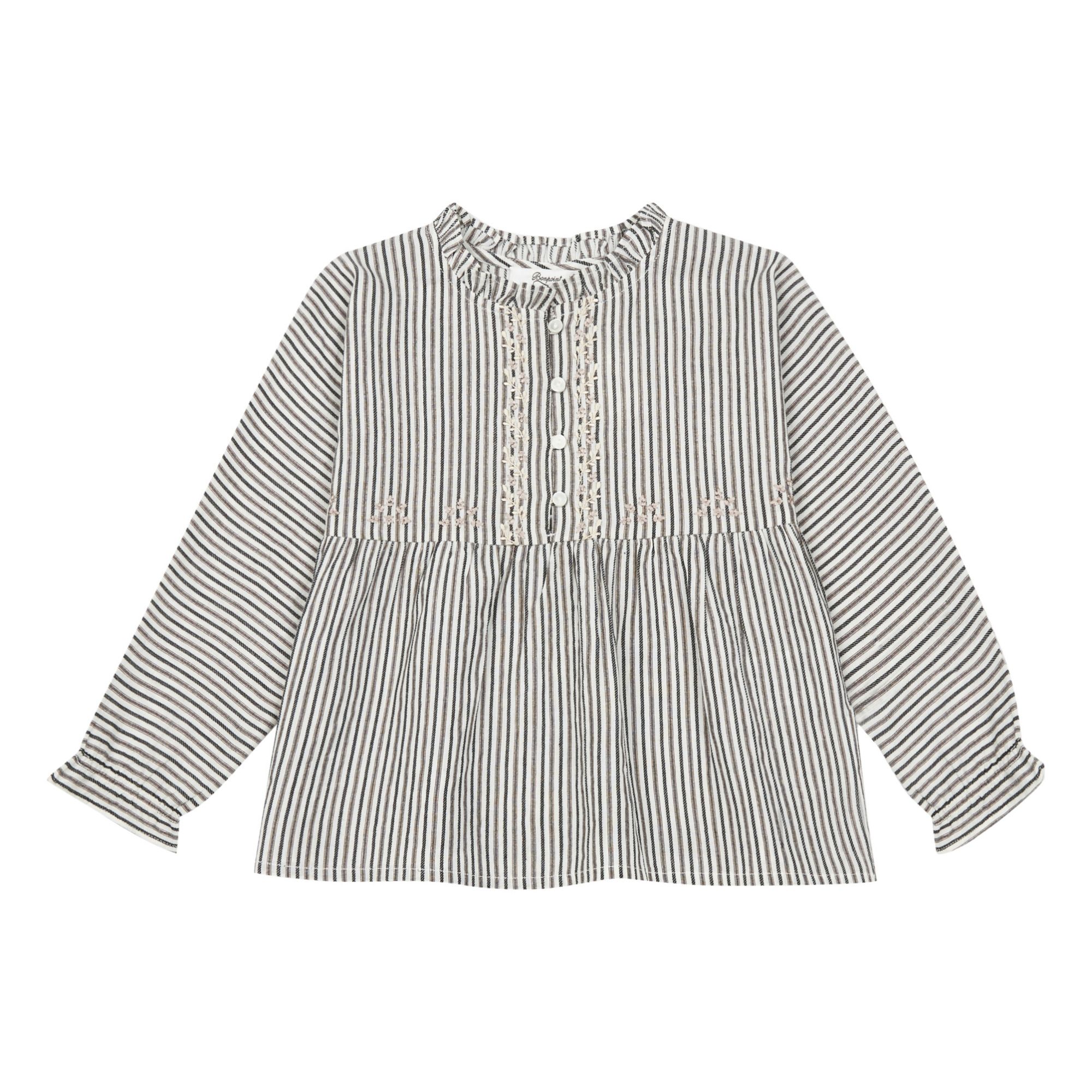 Bonpoint - Blouse Brodée Sheila - Fille - Ecru