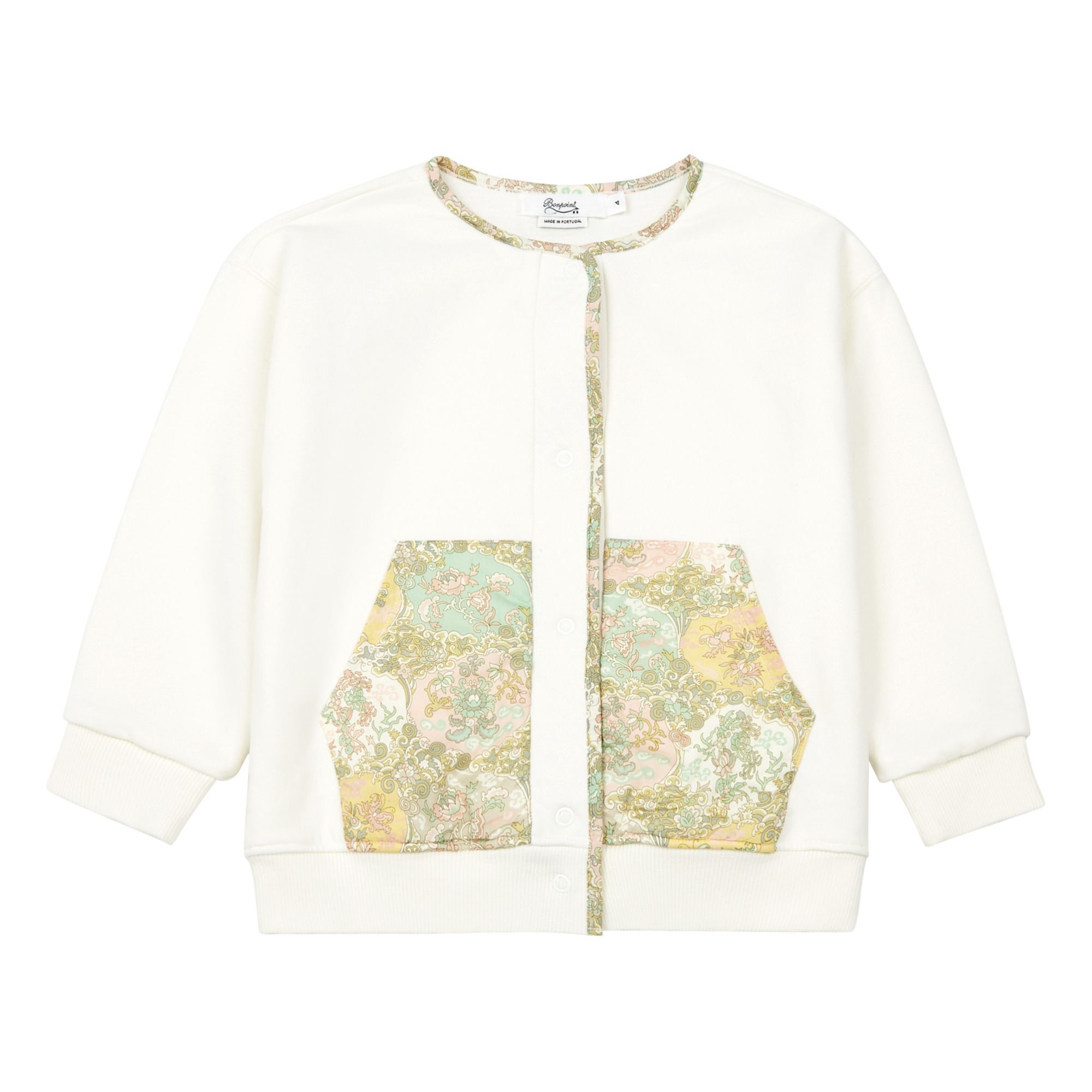 Bonpoint - Cardigan Molleton Liberty - Fille - Ecru