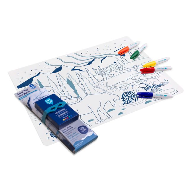 Boreal Colour-in Place Mat Blue