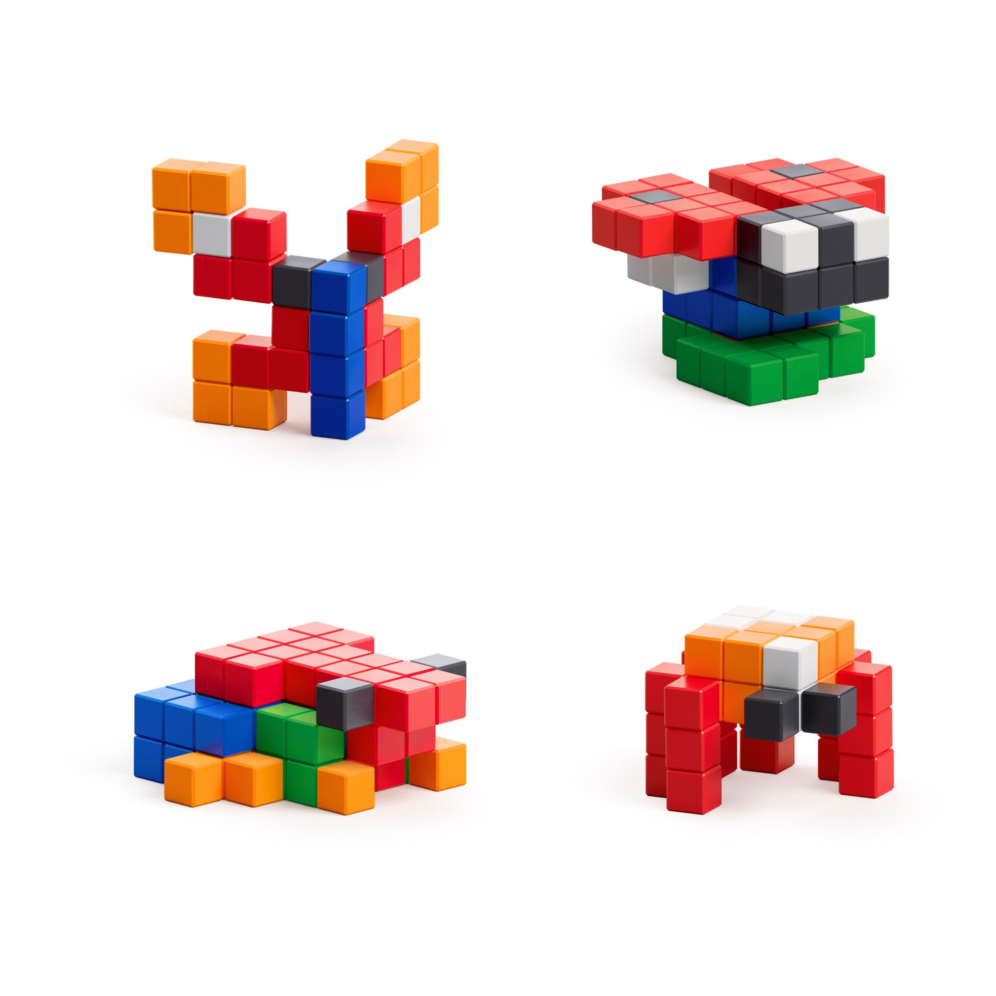 Magnetic Construction Set - Colourful Animals- Product image n°2