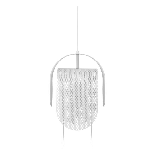 Superpose Perforated Metal Pendant Lamp White