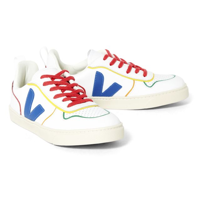 Collaboration Hundred Pieces x Veja - V-10 Lace-up Sneakers Red