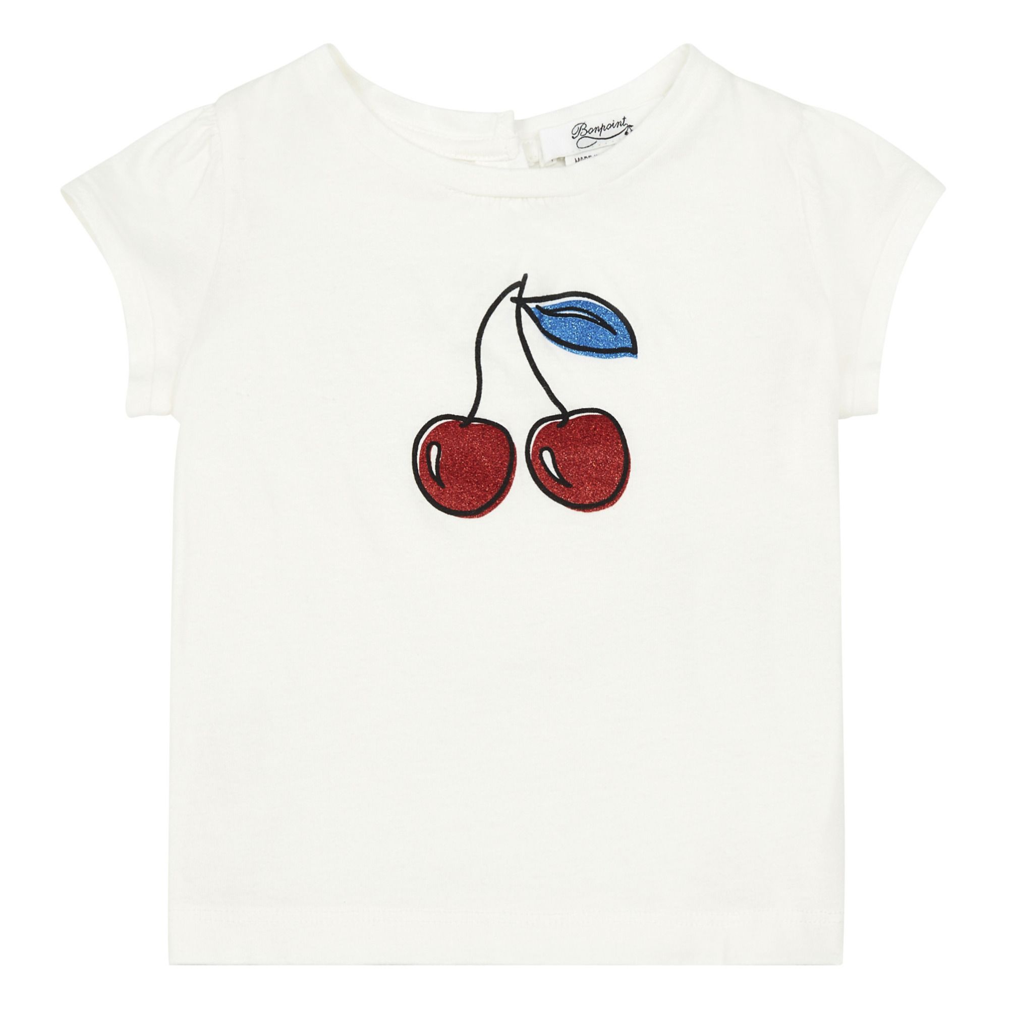 Bonpoint - T-Shirt Cerises Bébé - Fille - Ecru