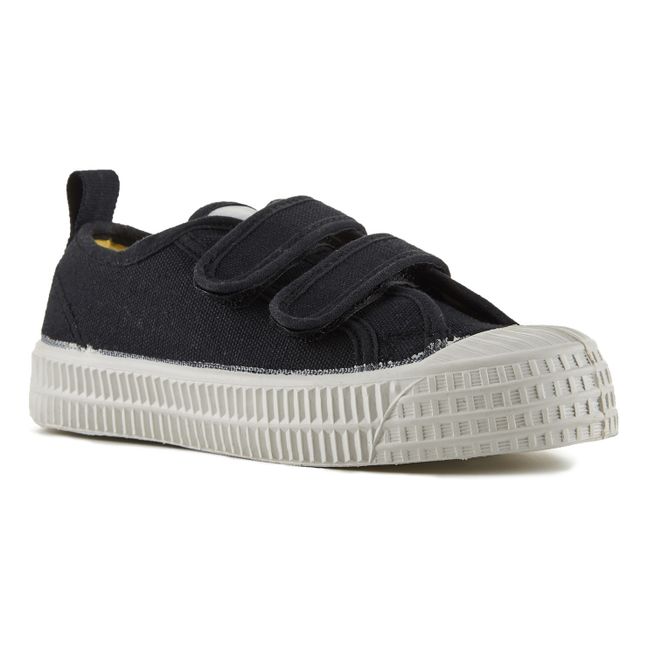 Vegan Velcro Sneakers | Black