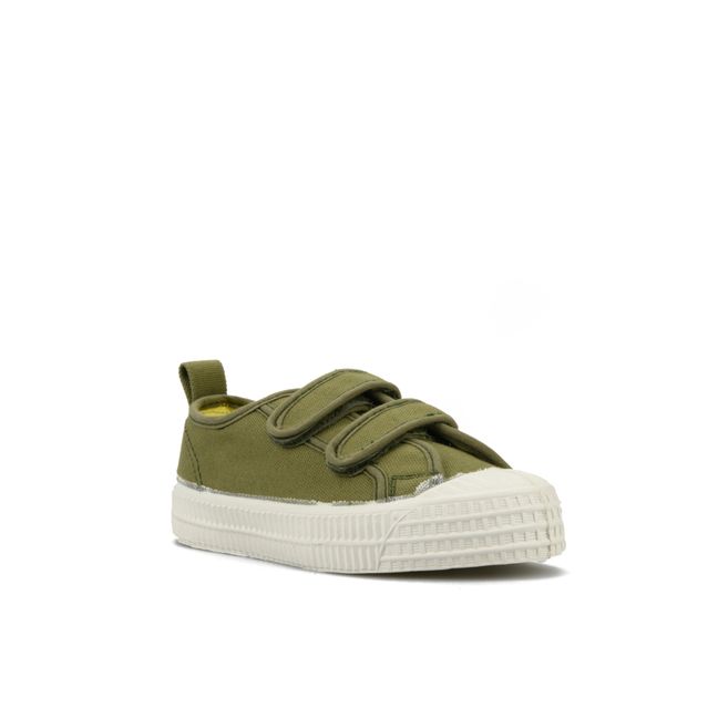 Vegan Velcro Sneakers | Khaki