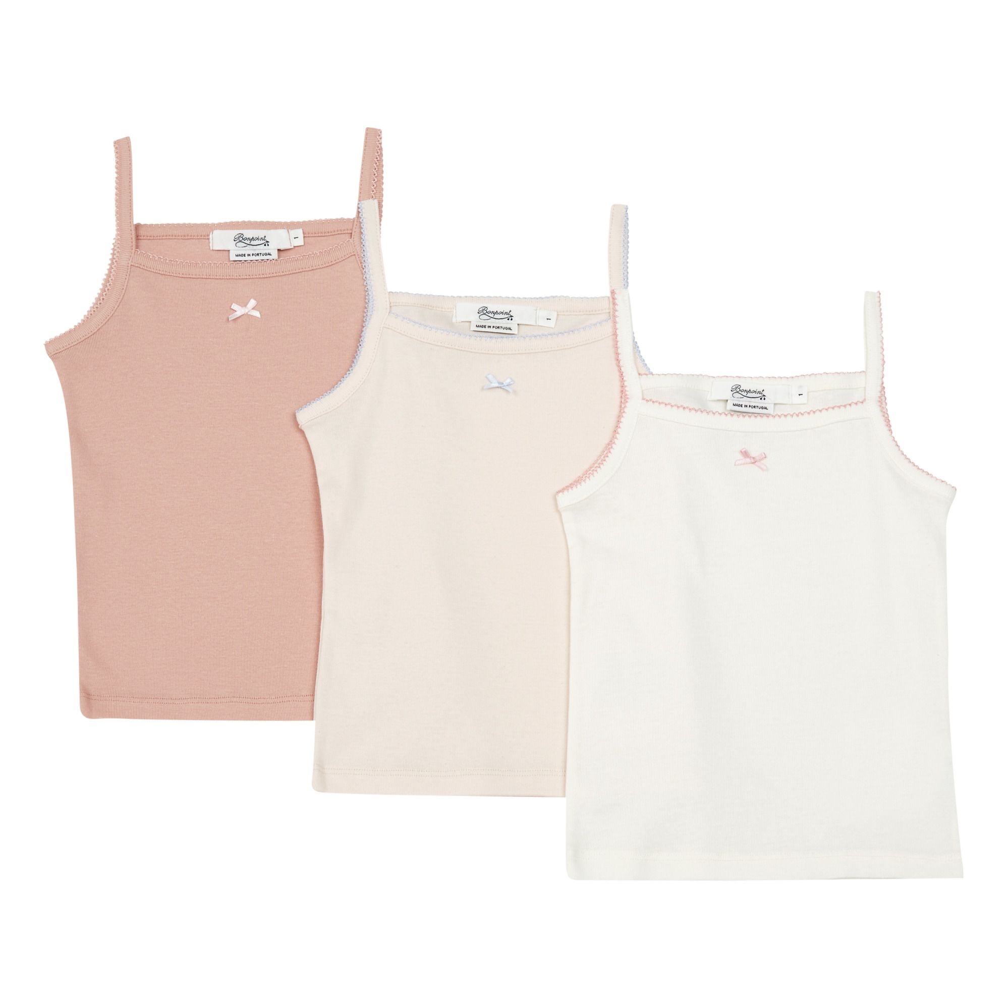 Bonpoint - Set 3 Débardeurs - Fille - Rose