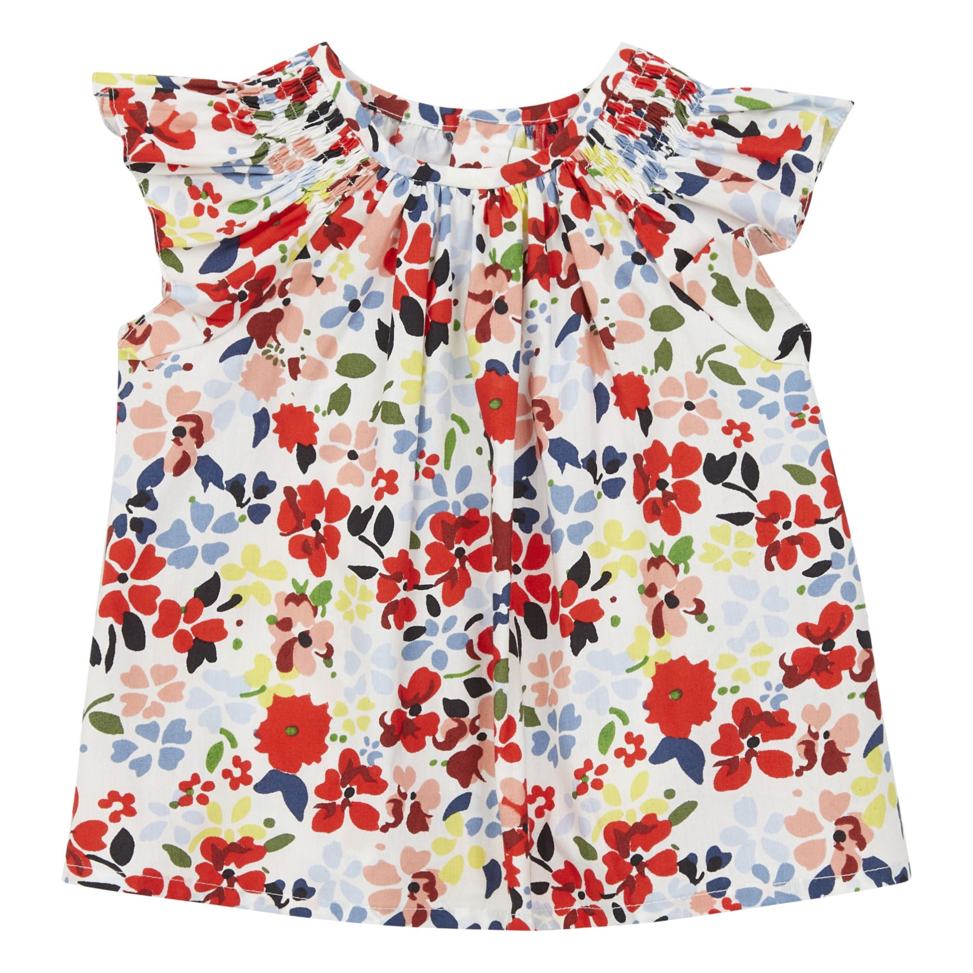 Bonpoint - Blouse Noelle - Fille - Bleu marine