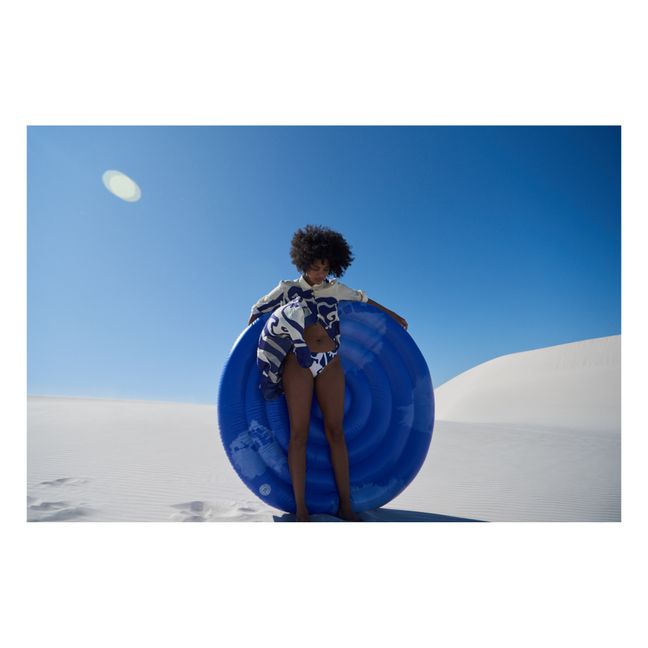 Goa Large Round Inflatable Mattress | Blue