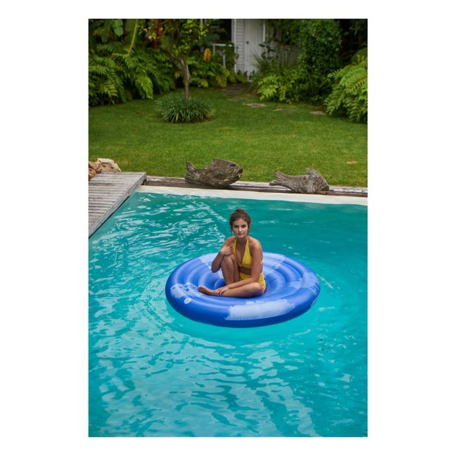 Materasso gonfiabile rotondo Goa | Blu