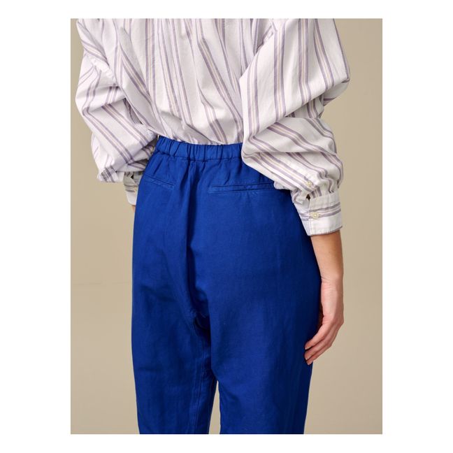 Pantalon Vael Coton et Lin - Collection Femme - Bleu