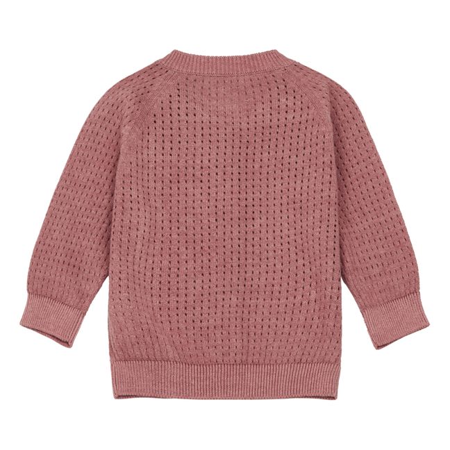 Cárdigan de canalé | Rosa