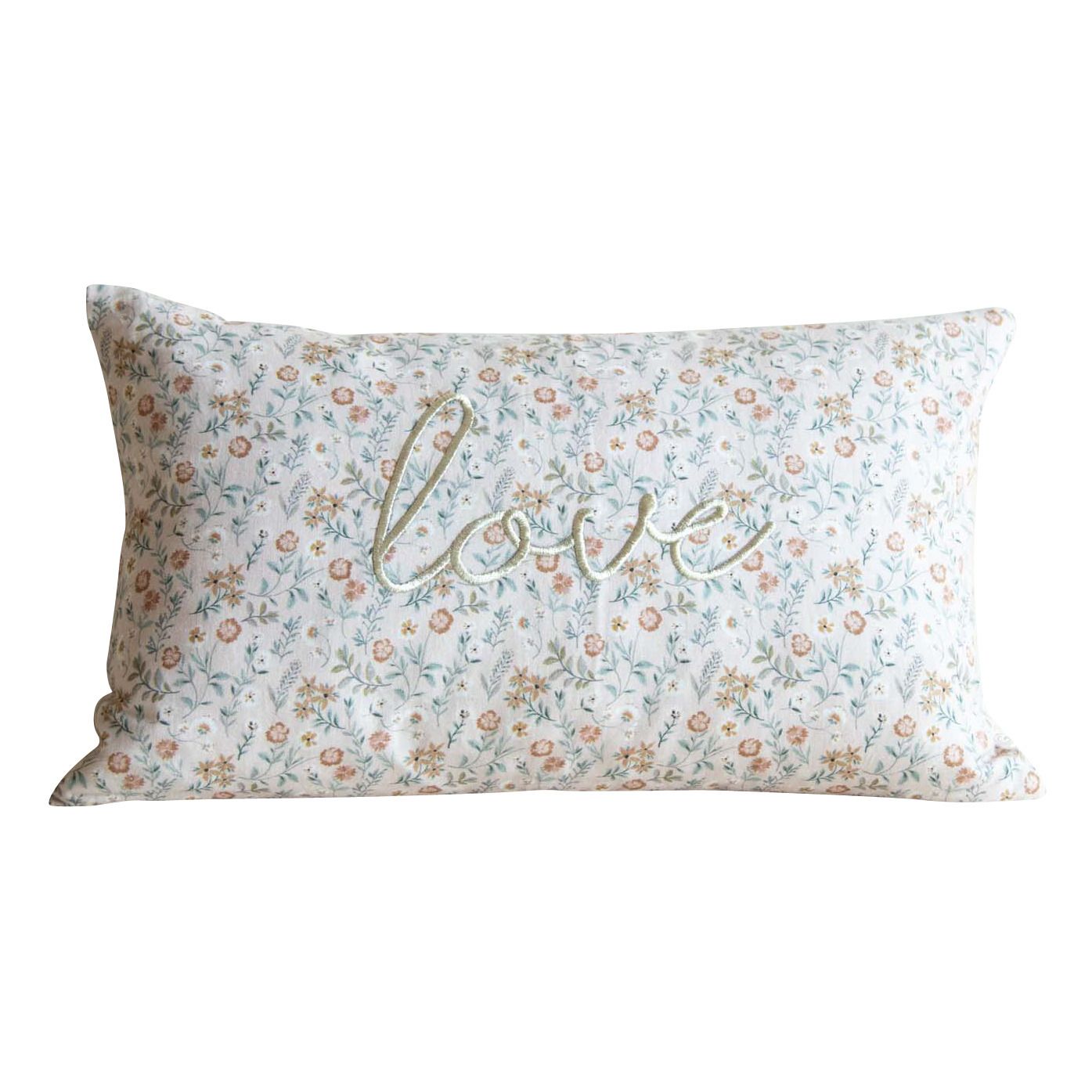Gabrielle Paris - Coussin Colombo Iris - 30x50cm - Rose poudré