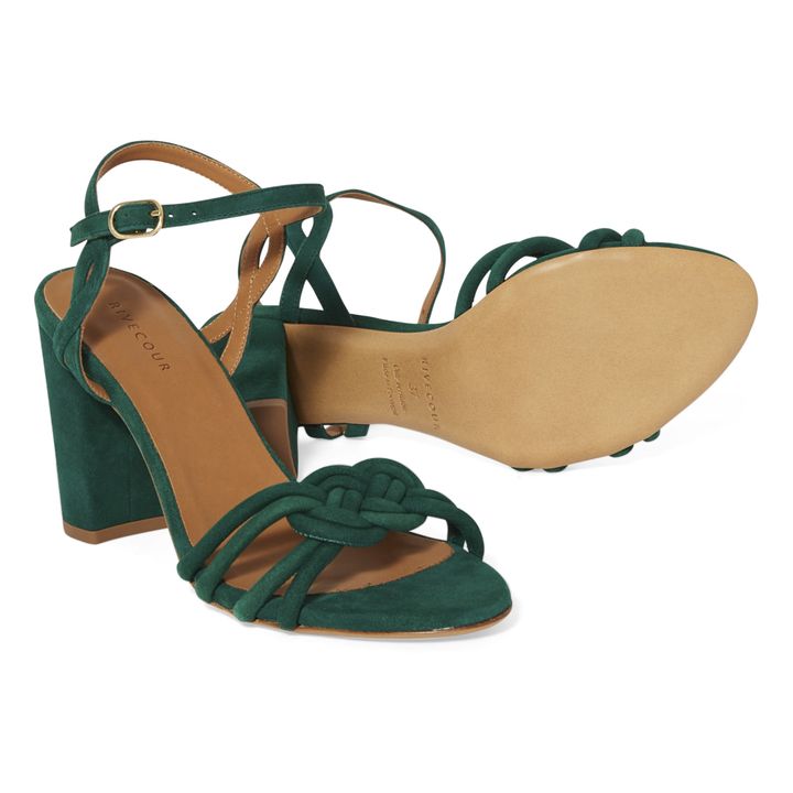 Sandali in camoscio  N°112 | Verde- Immagine del prodotto n°3