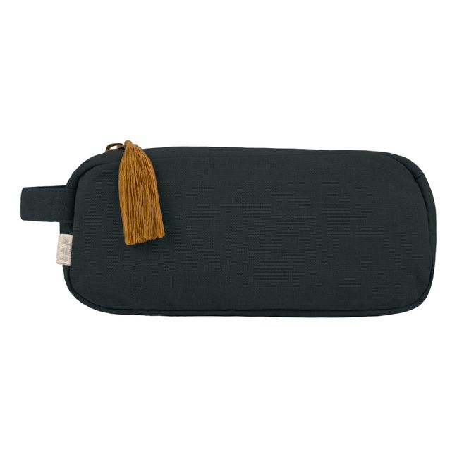 Neceser Companion waterproof en algodón orgánico | Dark Grey S021
