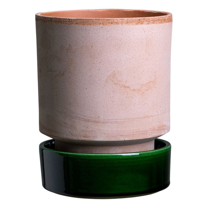Glazed Saucer for Hoff Pot | Green- Product image n°0