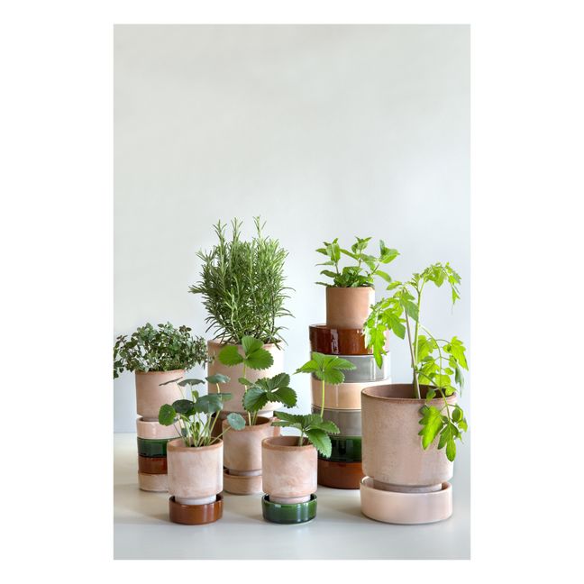Soucoupe pour pot Hoff glacée | Vert