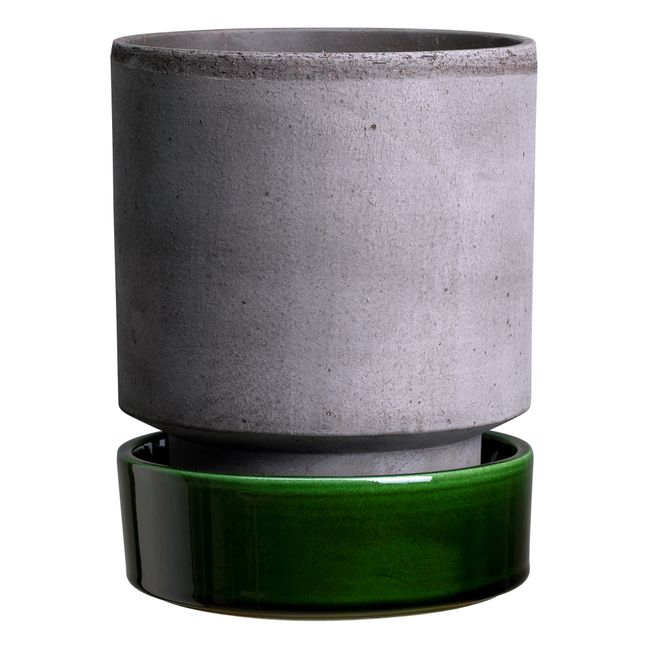 Glazed Saucer for Hoff Pot | Green
