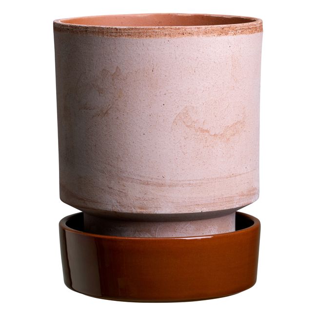 Glazed Saucer for Hoff Pot | Rust