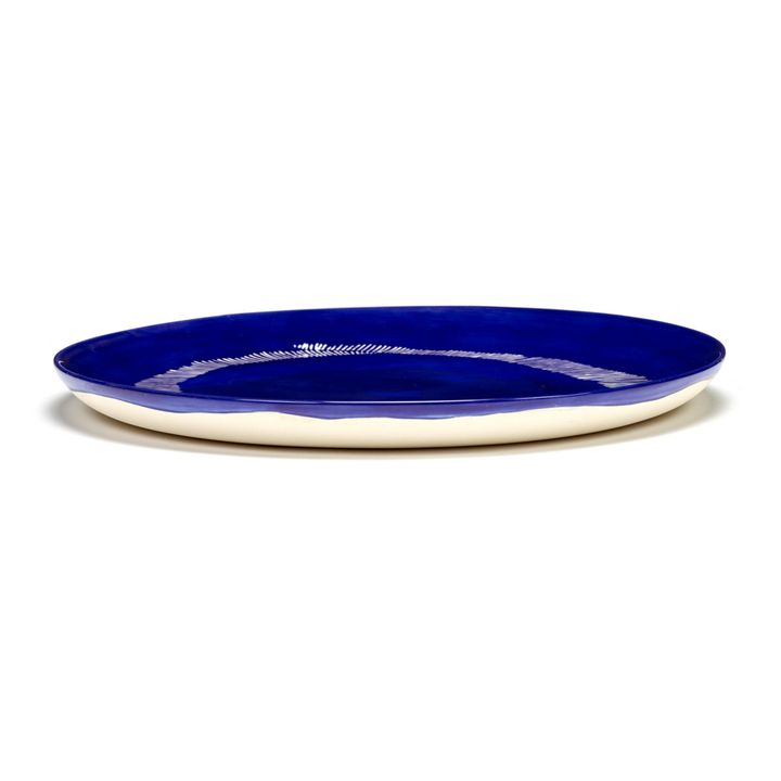 Assiette bleue Dots 26,5 cm Feast - Serax