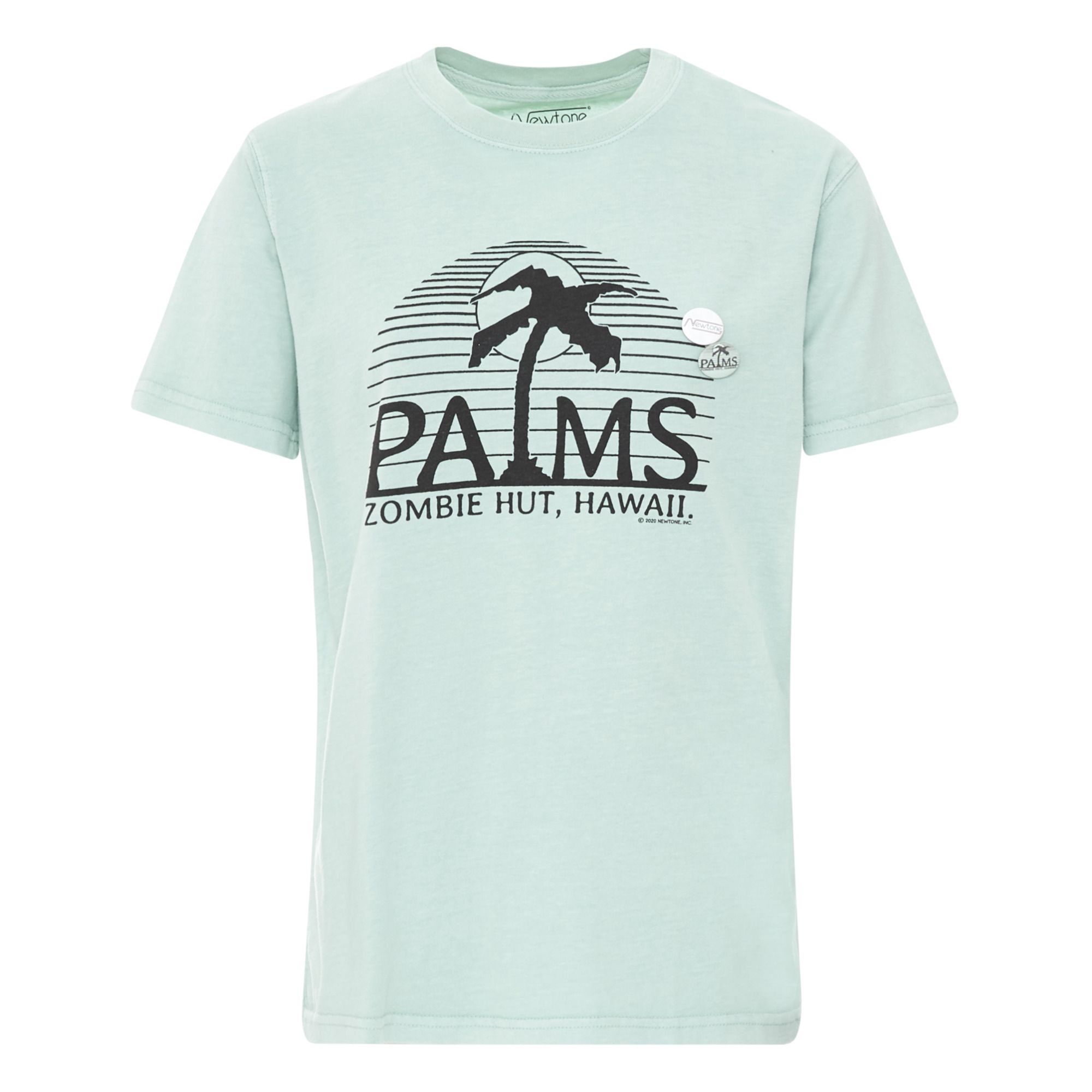Newtone - T-Shirt Palms - Femme - Vert céladon