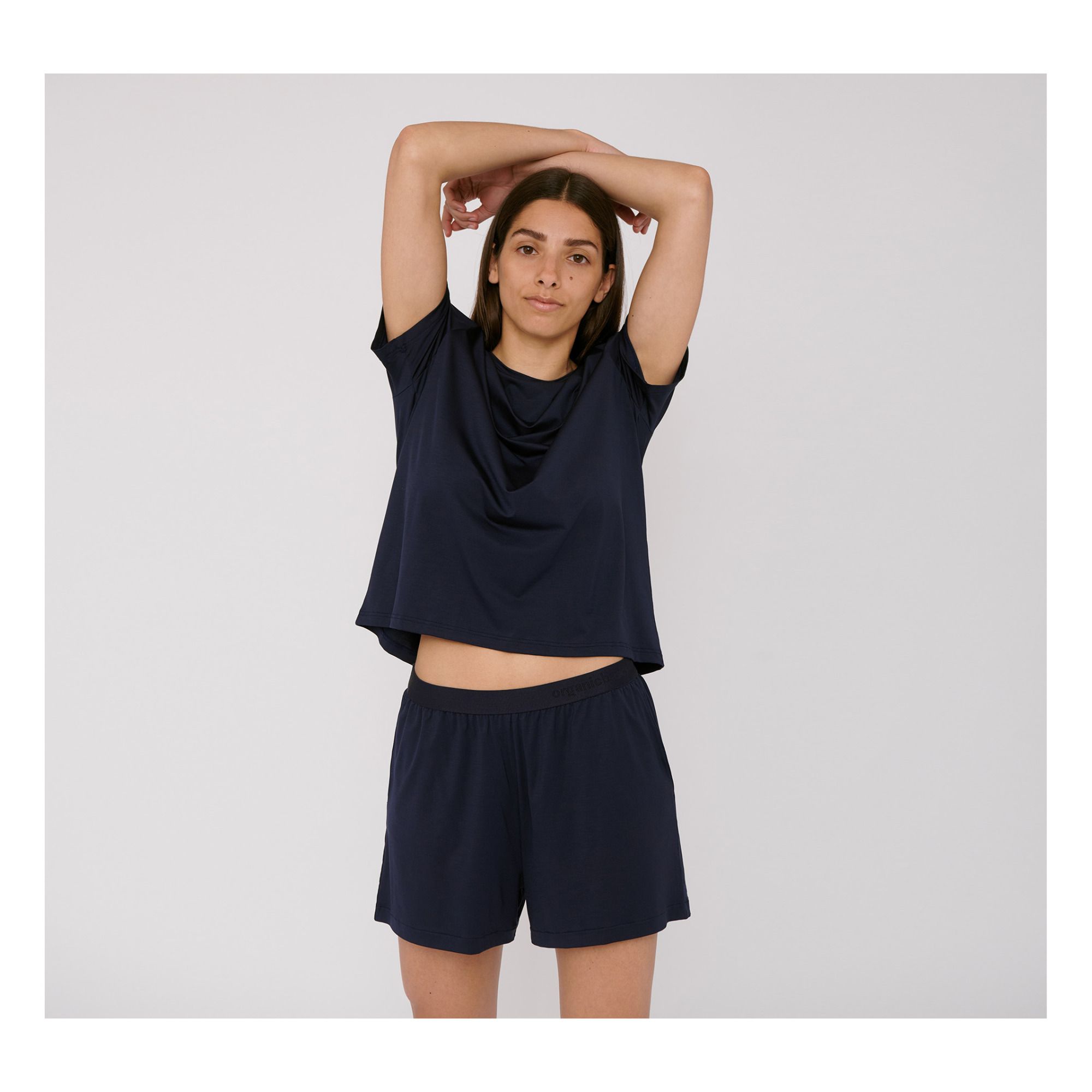 Organic Basics - Short Tencel Lite - Femme - Bleu marine