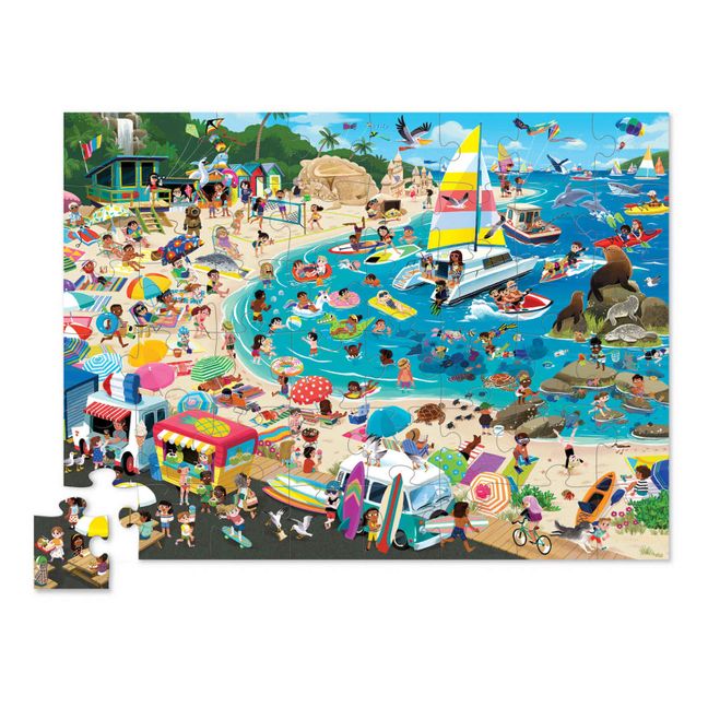 Puzzle Ein Tag am Strand - 48 Teile