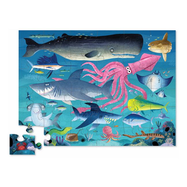 Puzzle Arrecife de tiburones - 36 piezas