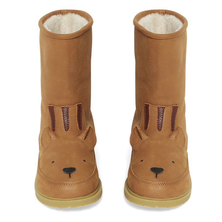 Wadudu Tiger Fur-lined Boots | Camel- Product image n°1