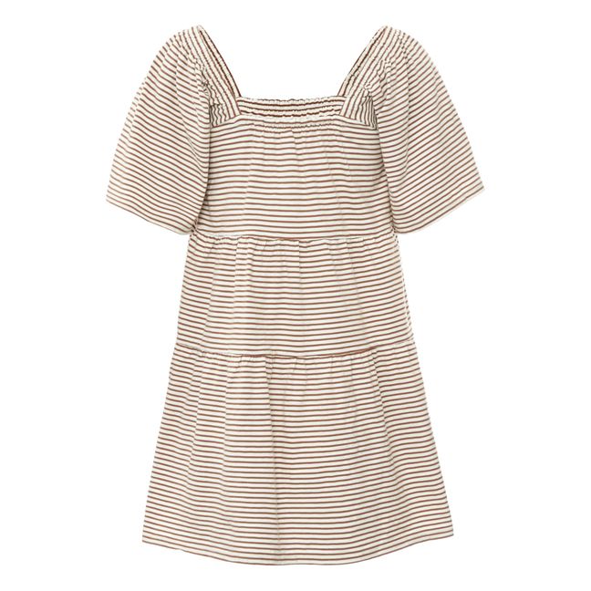 Agnes Striped Dress - Women's Collection - Ivory