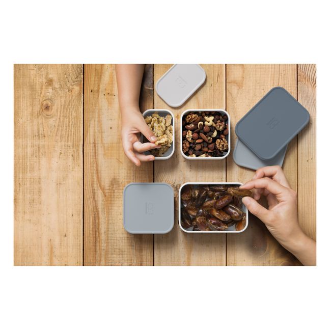 MB Extra Compartment Boxes for Bento - Set of 4 | Grey