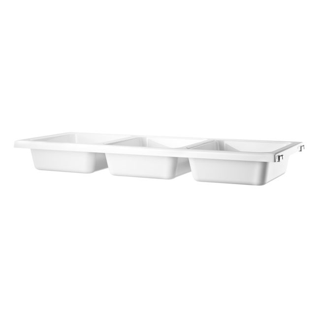 Compartmentalised Shelf | White