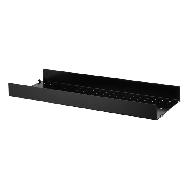 Shelf with Metal Edge 78 x 30cm | Black