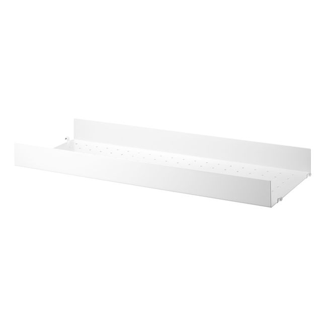Shelf with Metal Edge 78 x 30cm White