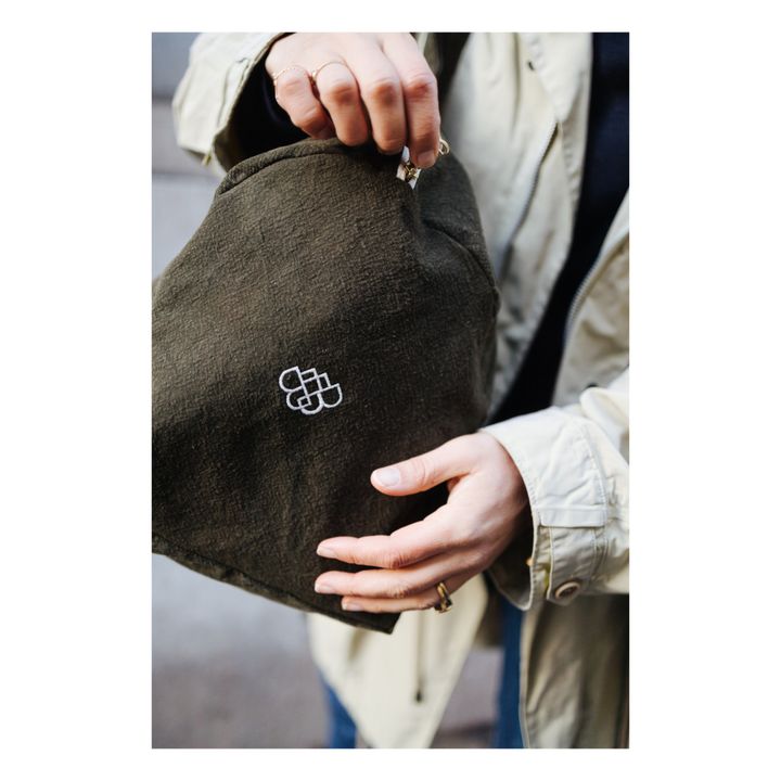 The yoga bag in collaboration with Lili Barbery - Recycled cotton mili –  Rivedroite Paris