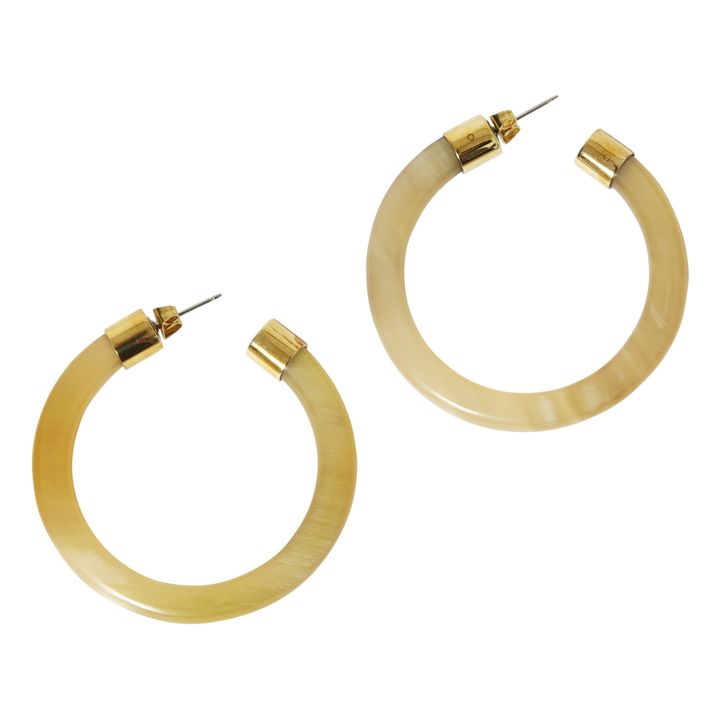 Capped Horn Hoops  Natural- Product image n°0