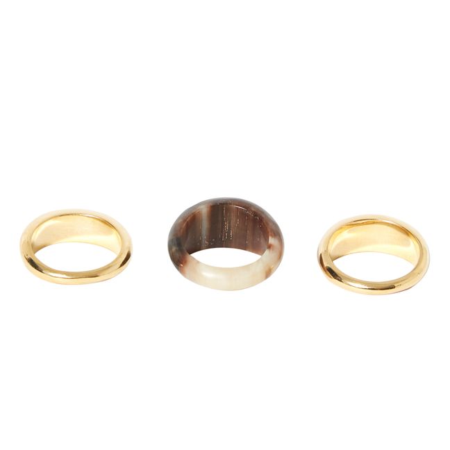 Mix Fanned Rings   Natural