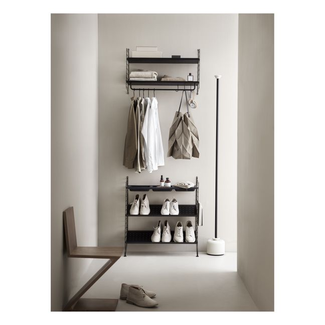 Etagère pour chaussures 78x30 cm | Noir