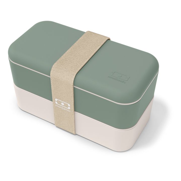 MONBENTO - Bento box MB Original Moka - Boîte Repas à Compartiments - Lunch box Hermétique 2 étages - Idéal pour Travail/Ecole - Sans BPA - Durable et Sûr - Made In
