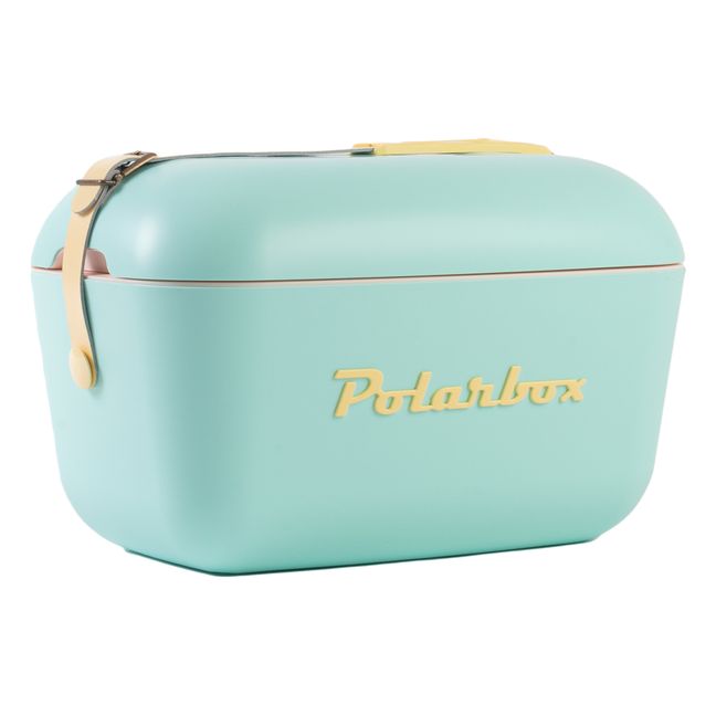 Cool Box with Coloured Handle Green water