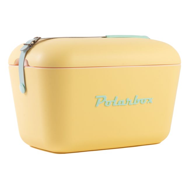 Cool Box with Coloured Handle Yellow