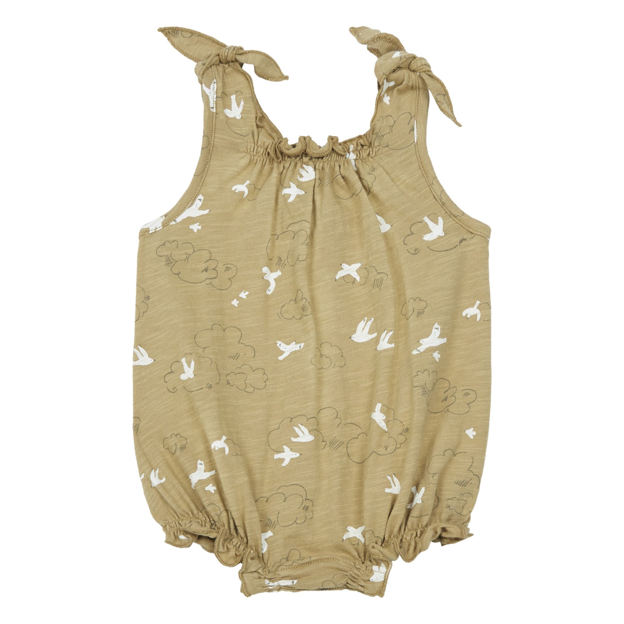 Rylee + Cru - Barboteuse Onesie Nuages - Fille - Marron