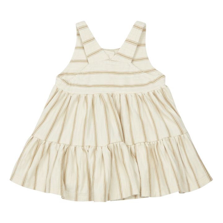 Ruby Swing Striped Dress Beige Rylee + Cru Fashion Baby