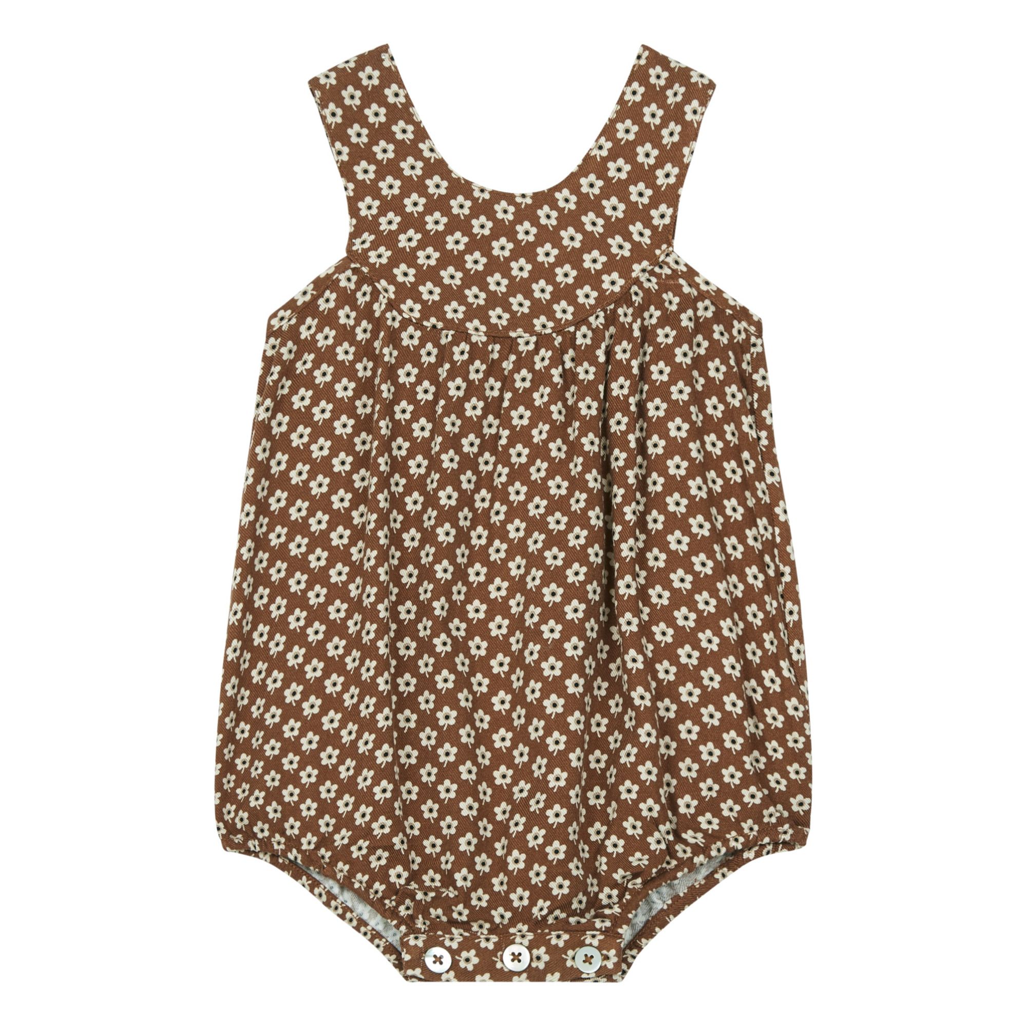 Rylee + Cru - Barboteuse June Fleurs - Fille - Ocre